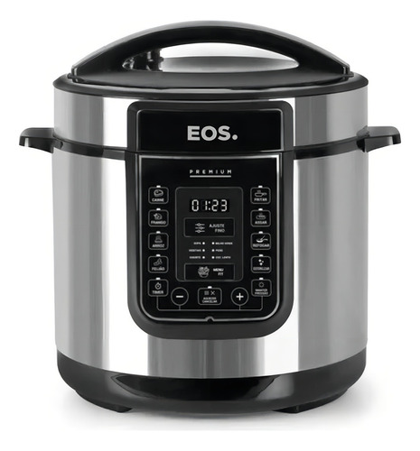 Panela Pressão Elétrica Multiuso Inox 6l Eos + Concha