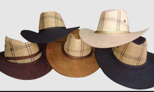 Sombreros Gamuzados Tipo Llanero Vaquero Para Adultos 