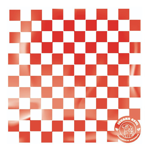 Papel Cuadros Para Alitas,hamburguesas Rojo (30x30 100 Pza)