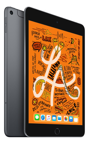 Apple iPad Mini de 7.9" Wi-Fi + Cellular  64GB Cinza-espacial A2126 (5ª geração)