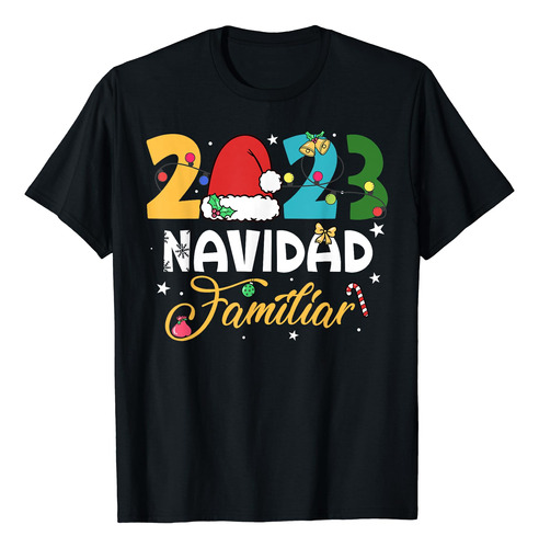 Camiseta Festiva Navidad Familiar 2023 Playeras Navideñas