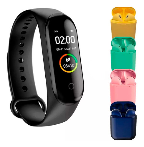 Reloj Inteligente Smartwatch Smartband Monitor Cardiaco + Au