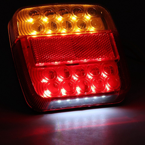 2pcs 12v 20led Doble Colores Luces Traseras Para Remolque