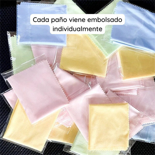 Paño Microfibra 10*pz Limpieza Lentes Celular Computadora Color Pack
