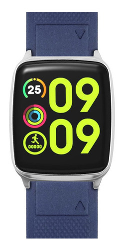 Smart Watch Stylos Led 1.3 Pulgadas Touch Bluetooth 5v Azul Color de la caja Blanco Color de la correa Azul marino Color del bisel Azul marino