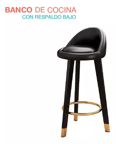 Banco Alto Silla Para Barra Desayunador Cocina Bar Respaldo