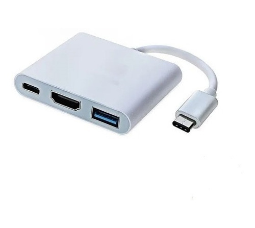 Adaptador Hub Usb C A: Usb 3.0 / Hdmi/ Usb C-  Para Pc/ Mac