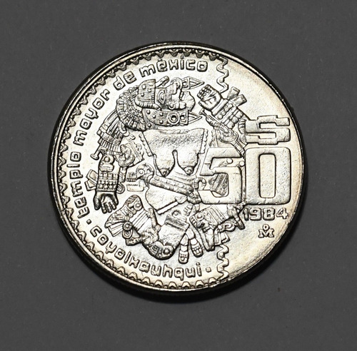 Moneda De 50 Pesos De México Año 1984