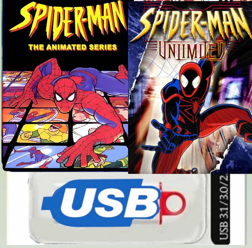 Spiderman 90+ Spiderman Sin Limit. Series Complet Latino Usb