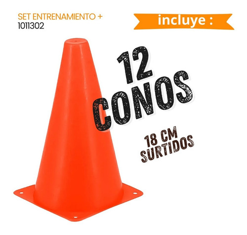 Imagen 2 de 9 de Set Escalera Entrenamiento + 12 Conos + 12 Platos Crazy Fit