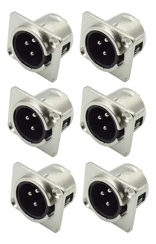 comprar Bnafes Xlr Jack Male 3 Pin-jacks De Montaje De Panel D De La