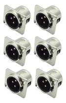Comprar Bnafes Xlr Jack Male 3 Pin-jacks De Montaje De Panel D De La