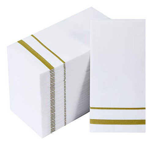 [200 Pack] Disposable Guest Towels Linenfeel Paper Hand...