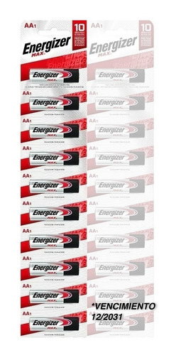 Pilas Alcalinas Aa Energizer Max Cilíndrica - Pack X 10