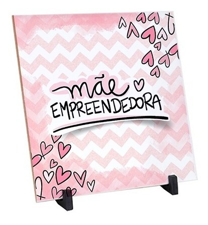 Azulejo Personalizado Mãe Empreendedora Dia Das Maes 20x20