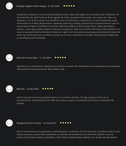 Profesor De Inglés Con Experiencia Método Práctico Y Efect