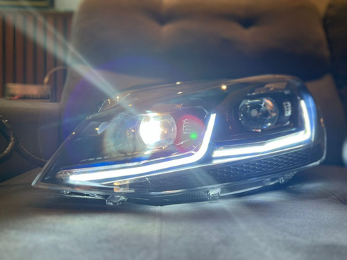 Farol Golf Mk7 Modelo Mk7,5 Friso Azul Black Friday