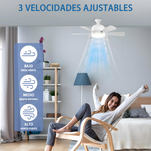 Ventilador De Techo Con Luz, Iluminación, Lampara De Techo