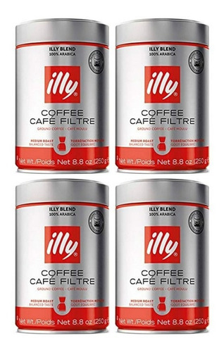 Illy Caffe Normale Drip Medium Café Asado Molido 8.8 Oz (f)