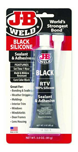 J-b Sellador De Soldadura Rtv Negro, 85 G, Negro, 3 Oz