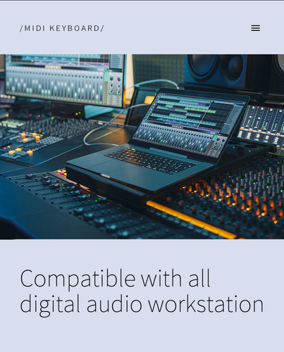 Controlador M-vave Smk-25 Midi 25t De 8 Almohadillas - Usb/d