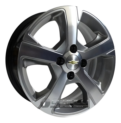 Par De Rodas Onix Ltz 2017 Aro 14 Celta Corsa Cor Grafite Diamantado Claro