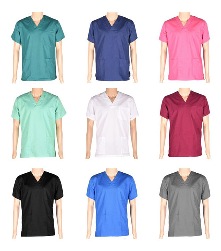 Imagen 7 de 10 de Conjunto Médico Enfermero Casaca Pantalón Azul Marino