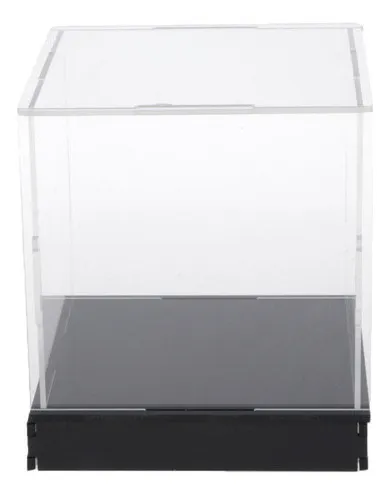 comprar Vitrina De Acrílico Transparente Con Base Negra, Encimera B