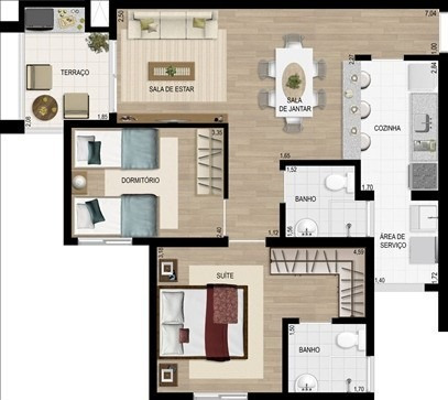 Imagem 24 de 30 de Apartamento Com 2 Quartos , Sendo 1 Suíte - Ap01663 - 70837125