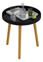 Comprar Mesa De Centro Para Sala O Jardin Mubson Mesita De Té Color Negro