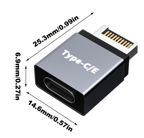 Adaptador De Extensión Tipo E Adaptador Usb Tipo E Adaptador
