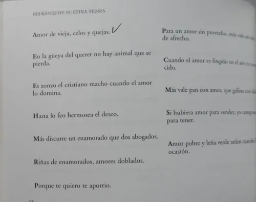 Refranes De Nuestra Tierra Amistad Amor Costumbres (Usado)