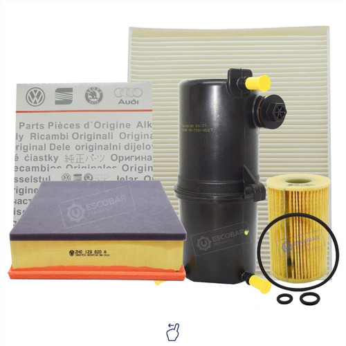 Imagen 1 de 9 de Kit 4 Filtros Completo Vw Amarok 2.0 Original