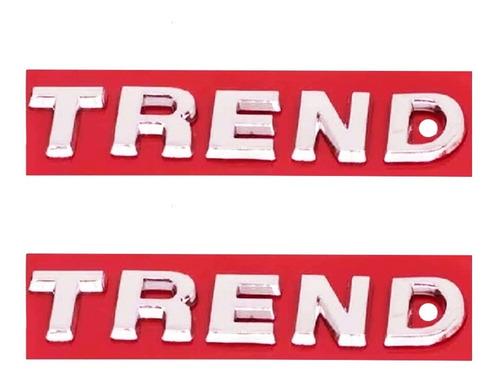 Imagem 2 de 6 de Par Emblema Trend Gol Voyage Fox Space Fox G3 G4 G5 +brinde