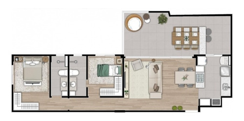 Imagem 17 de 22 de Apartamento No Vila Izabel De 54,91 M2 Com 2 Quartos - La25338.704-rede - La25338.704