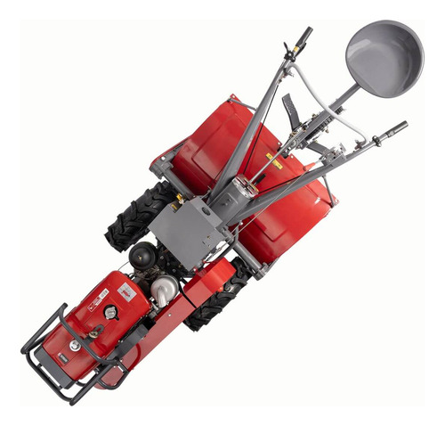 Microtrator Tratorito Branco Btd18cv Com Enxada Rotativa