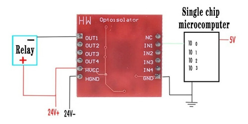 Imagen 3 de 7 de Módulo Tlp281 Optoacoplador 4 Canales Arduino