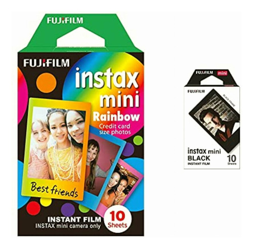 Instax Fujifilm Mini Rainbow Instant Film, 10 Photos/pack