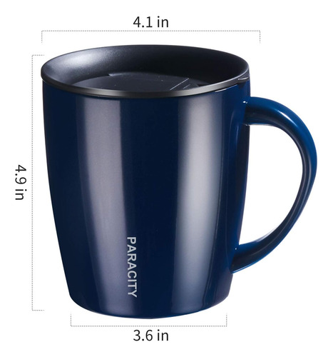 Paracity Taza De Café Aislante Taza De Café De Acero Inox...
