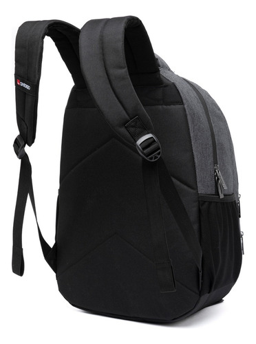 Mochila Bolsa Masculina Notebook Faculdade Reforçada Cor Preto Desenho Do Tecido Poliéster