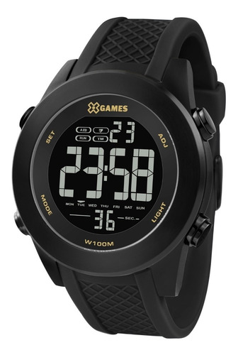 Relógio X-games Masculino Xmnpd001 Pxpx Aço Preto Digital