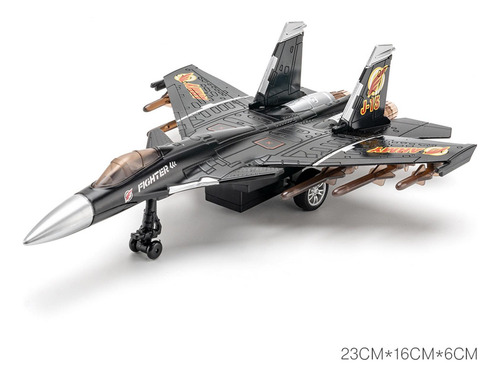 Avión De Combate Fundido A Presión, Avión De Negro1c