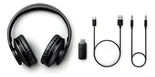 Auriculares Inalámbricos Philips Bluetooth Con Vincha P Tv Color Negro