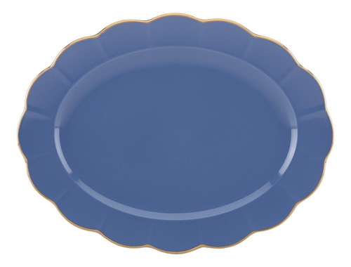 Marchesa Shades Of Blue Oval Platter By Lenox