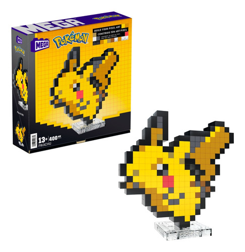 Mega Pokémon Juguete De Construcción Pikachu Píxel