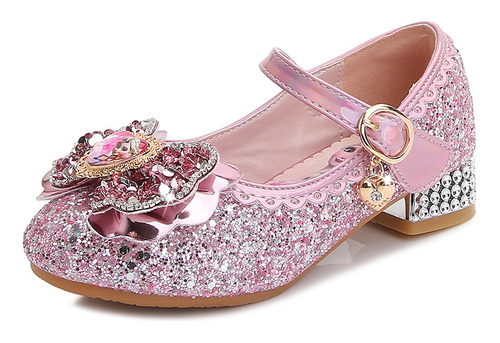 Zapatos De Princesa Para Niñas, Tacones Altos, Zapatos De Cu