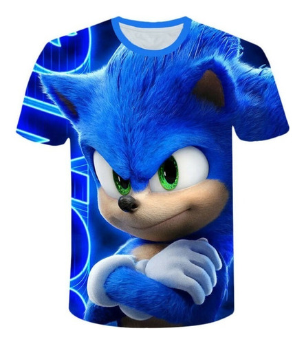 Niños Niños Juego Sonic El Erizo Camiseta 3d Blusa Tops