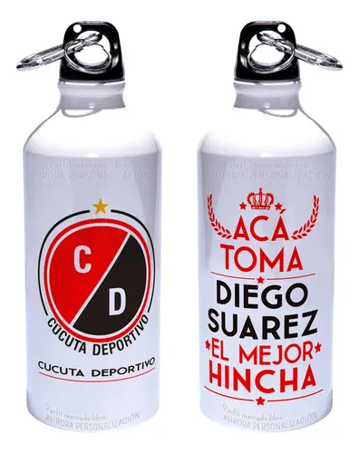Caramañola Cucuta Deportivo Botilito Botella Aluminio 600ml