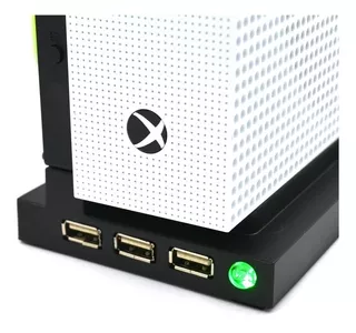 Base Soporte Vertical Xbox One S Cooler Enfriadora Hub 3 Usb