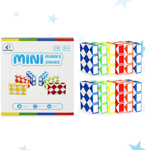 Ganowo Mini Rompecabezas De Cubo De Serpiente Para Ansiedad